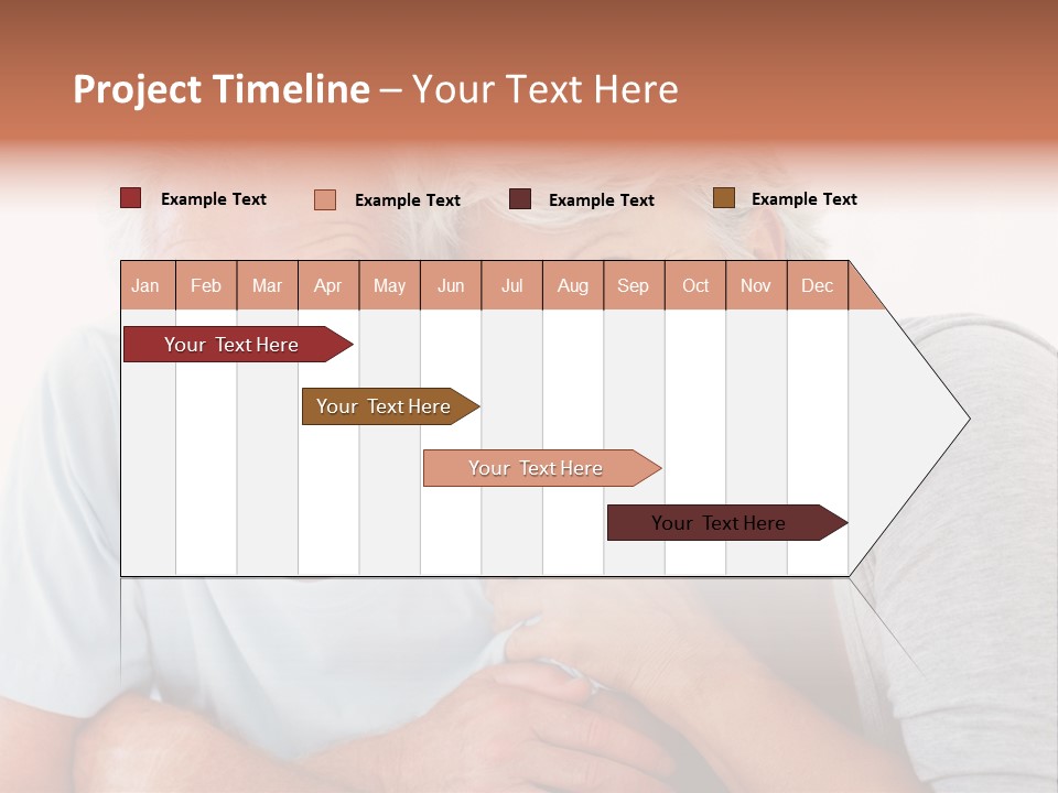 Female Relaxation Elder PowerPoint Template