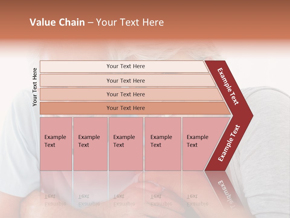 Female Relaxation Elder PowerPoint Template