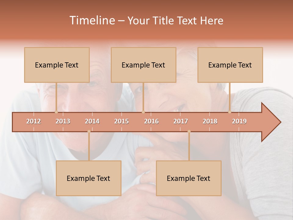 Female Relaxation Elder PowerPoint Template