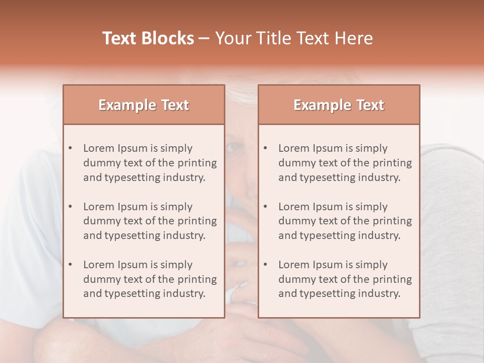 Female Relaxation Elder PowerPoint Template