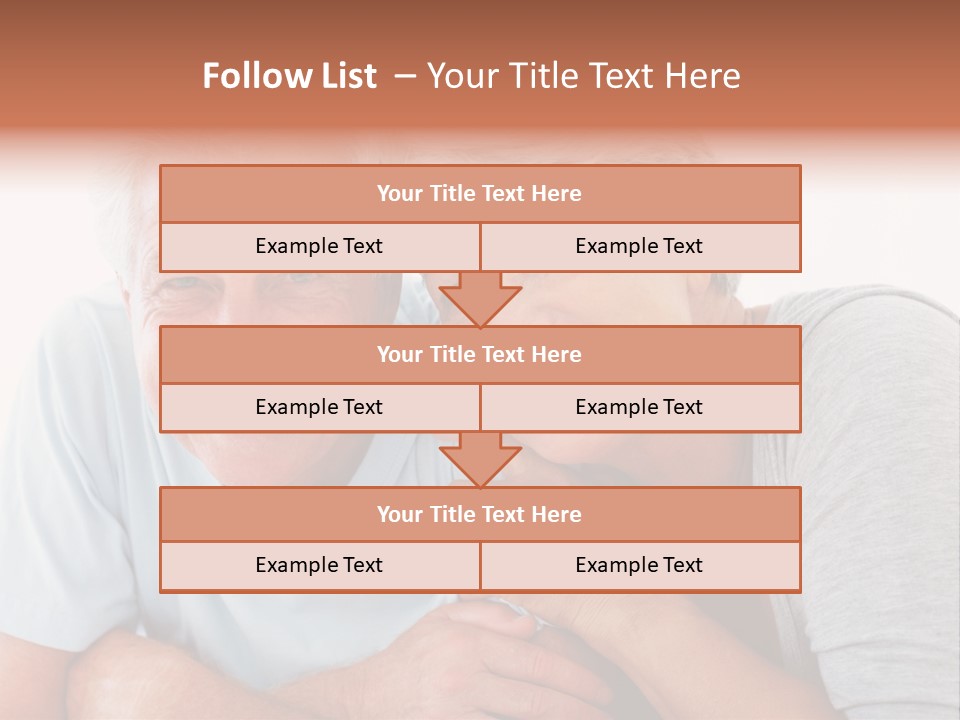 Female Relaxation Elder PowerPoint Template