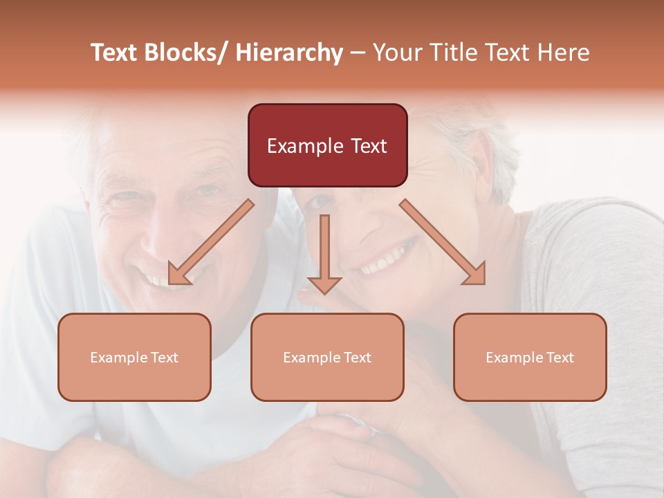 Female Relaxation Elder PowerPoint Template