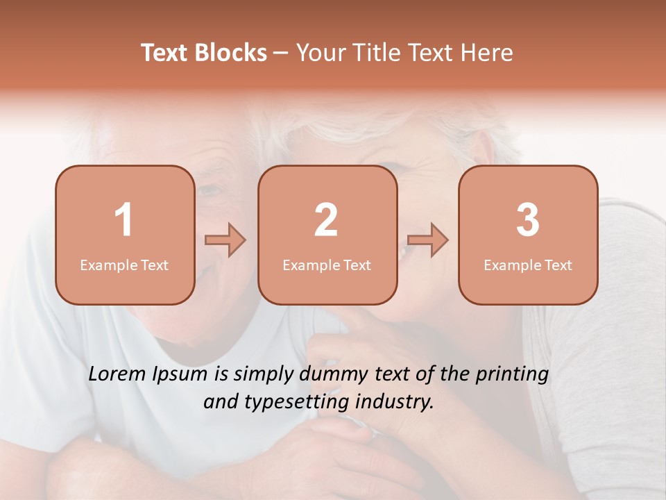 Female Relaxation Elder PowerPoint Template