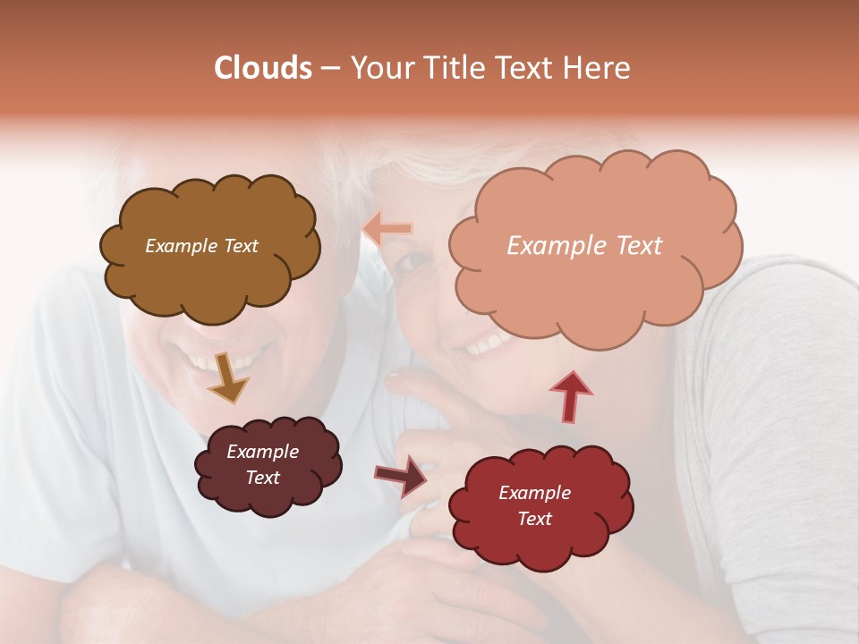 Female Relaxation Elder PowerPoint Template