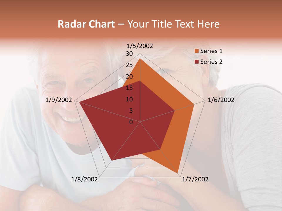 Female Relaxation Elder PowerPoint Template