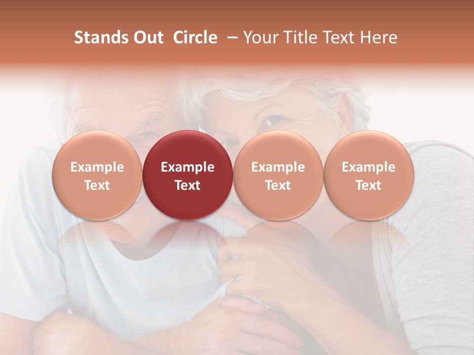 Female Relaxation Elder PowerPoint Template