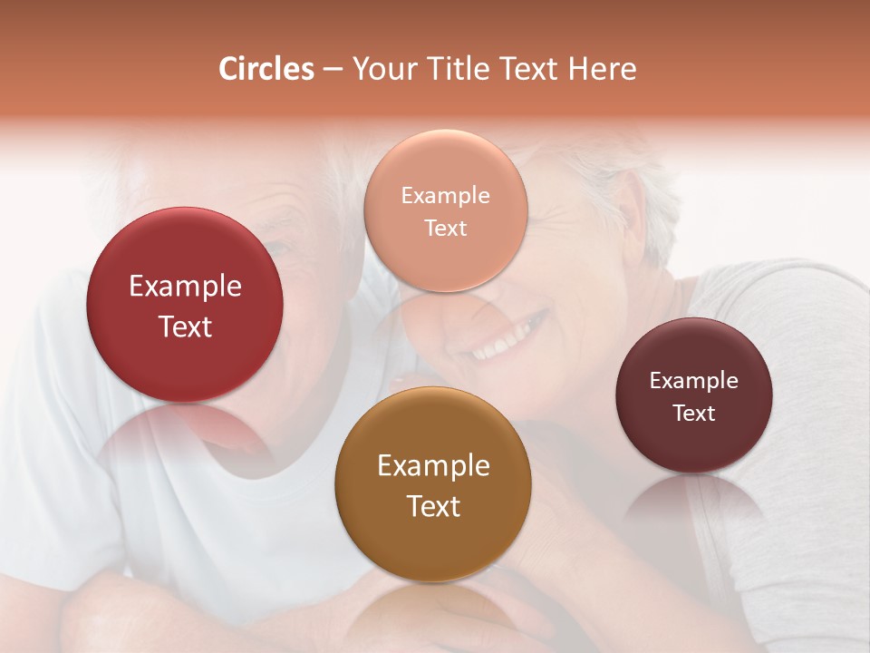 Female Relaxation Elder PowerPoint Template