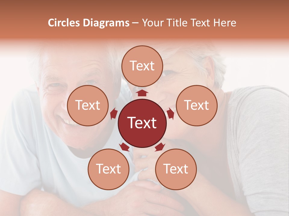 Female Relaxation Elder PowerPoint Template