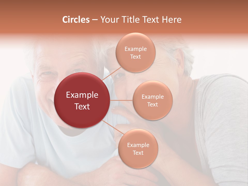 Female Relaxation Elder PowerPoint Template