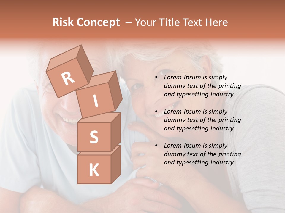 Female Relaxation Elder PowerPoint Template