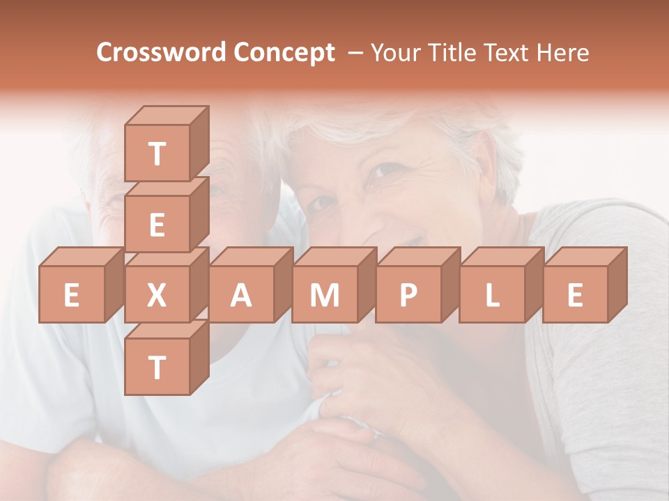 Female Relaxation Elder PowerPoint Template