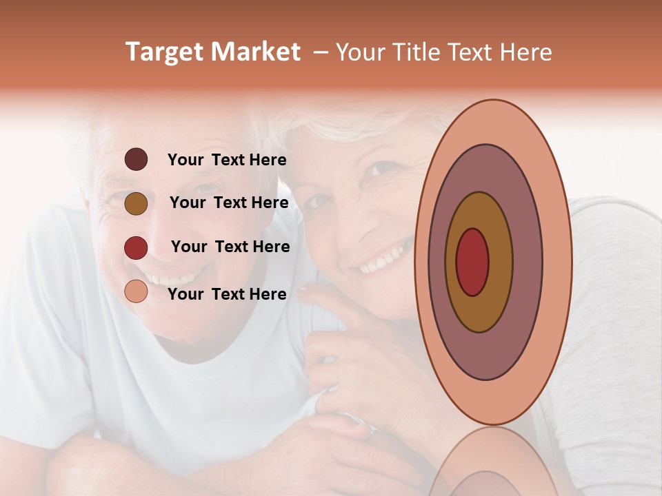 Female Relaxation Elder PowerPoint Template