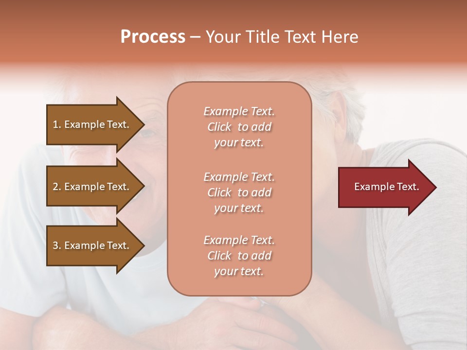 Female Relaxation Elder PowerPoint Template