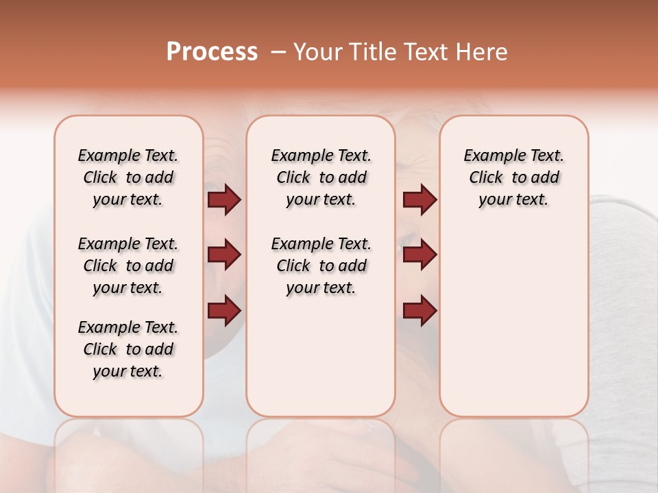 Female Relaxation Elder PowerPoint Template