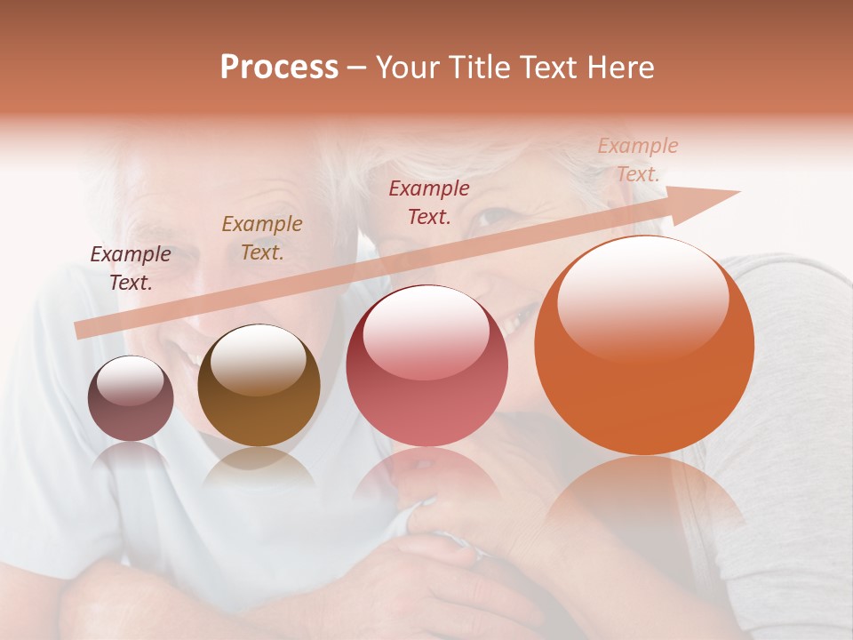 Female Relaxation Elder PowerPoint Template