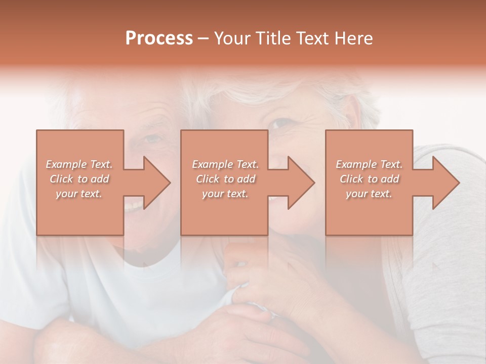 Female Relaxation Elder PowerPoint Template