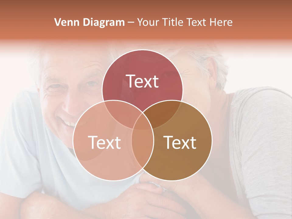 Female Relaxation Elder PowerPoint Template