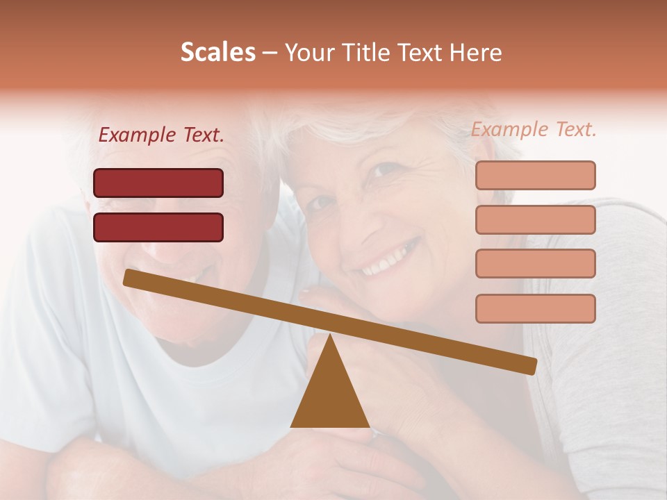 Female Relaxation Elder PowerPoint Template