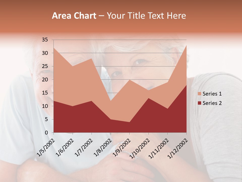 Female Relaxation Elder PowerPoint Template