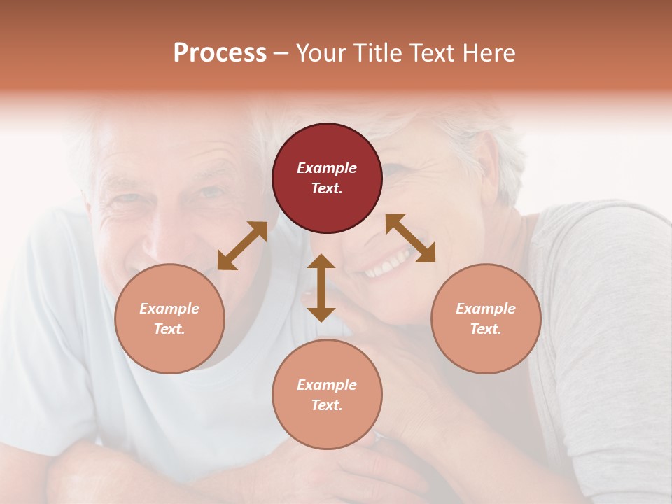 Female Relaxation Elder PowerPoint Template