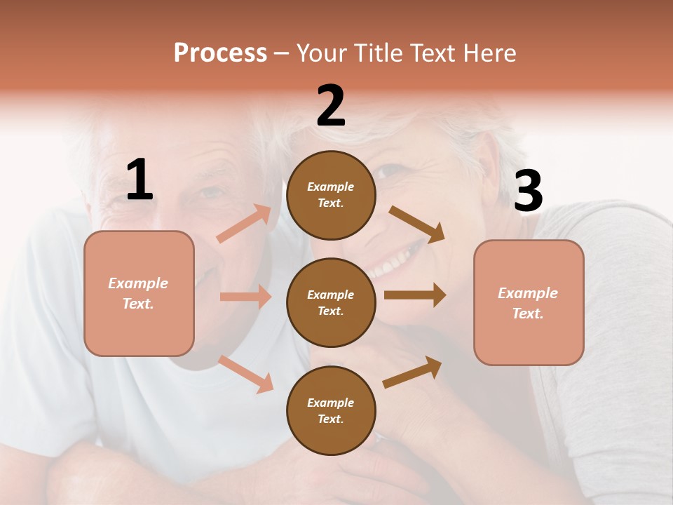 Female Relaxation Elder PowerPoint Template