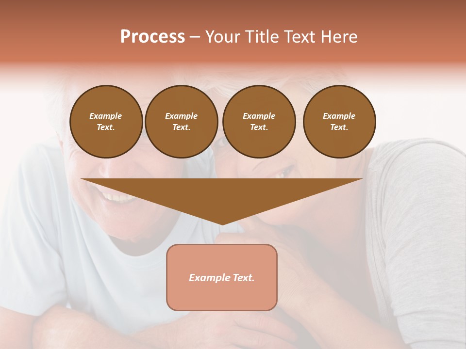 Female Relaxation Elder PowerPoint Template