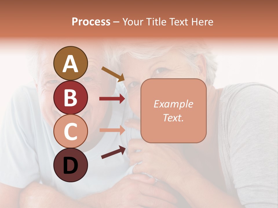 Female Relaxation Elder PowerPoint Template