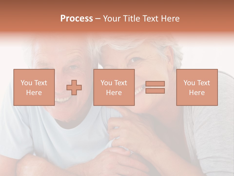 Female Relaxation Elder PowerPoint Template