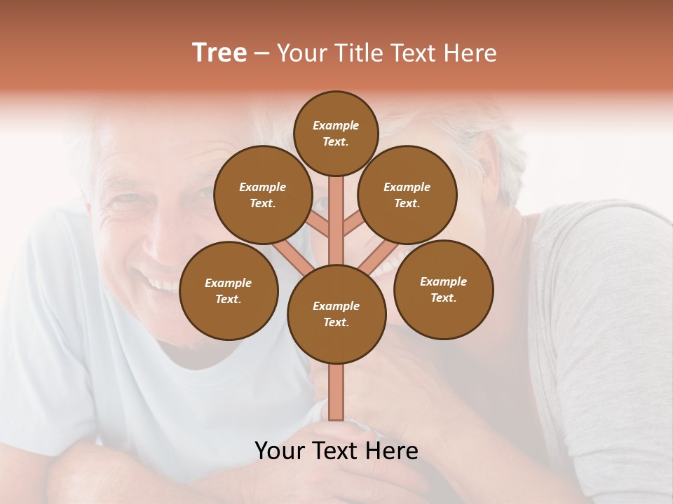 Female Relaxation Elder PowerPoint Template