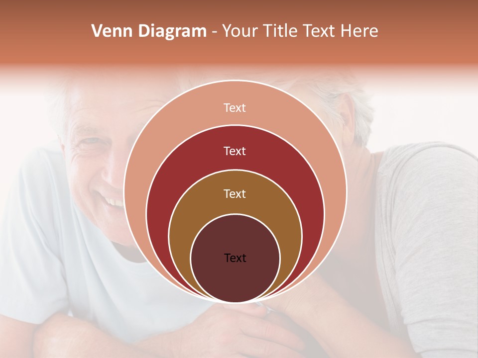 Female Relaxation Elder PowerPoint Template