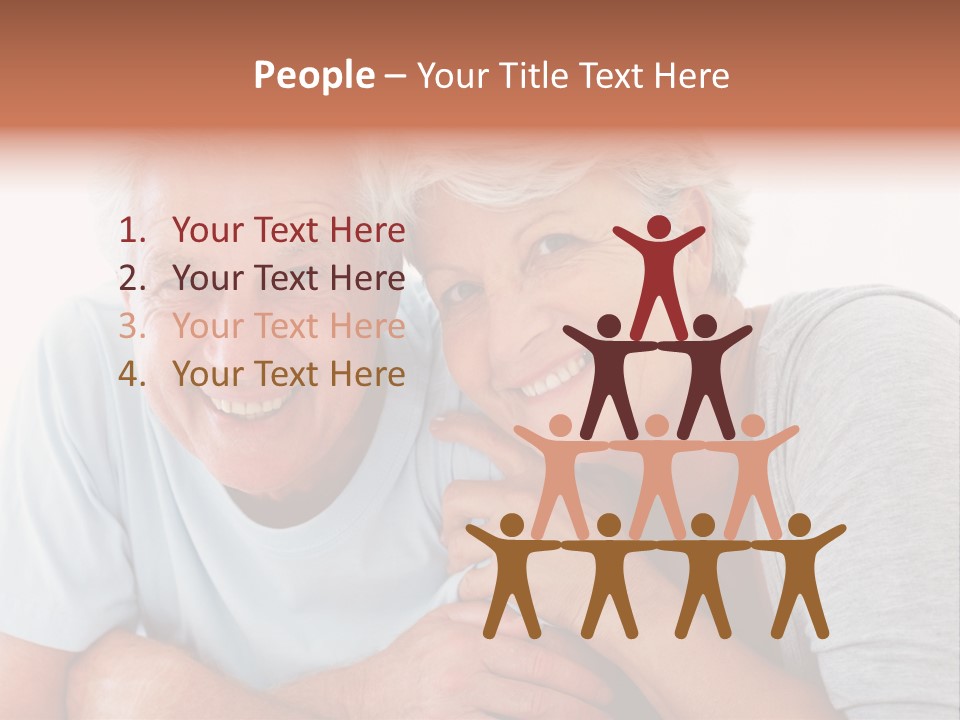 Female Relaxation Elder PowerPoint Template