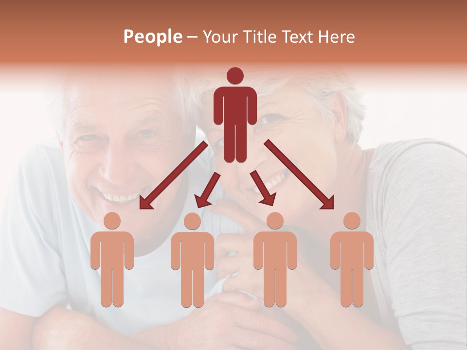 Female Relaxation Elder PowerPoint Template