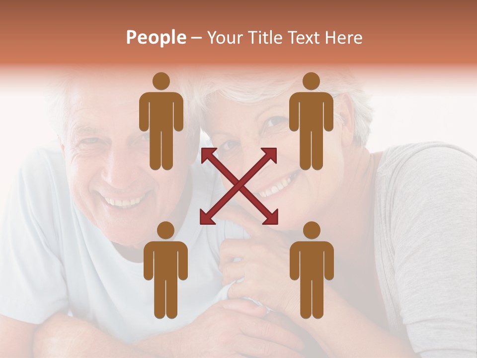 Female Relaxation Elder PowerPoint Template