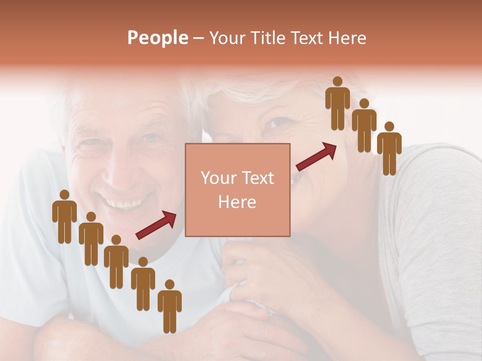 Female Relaxation Elder PowerPoint Template