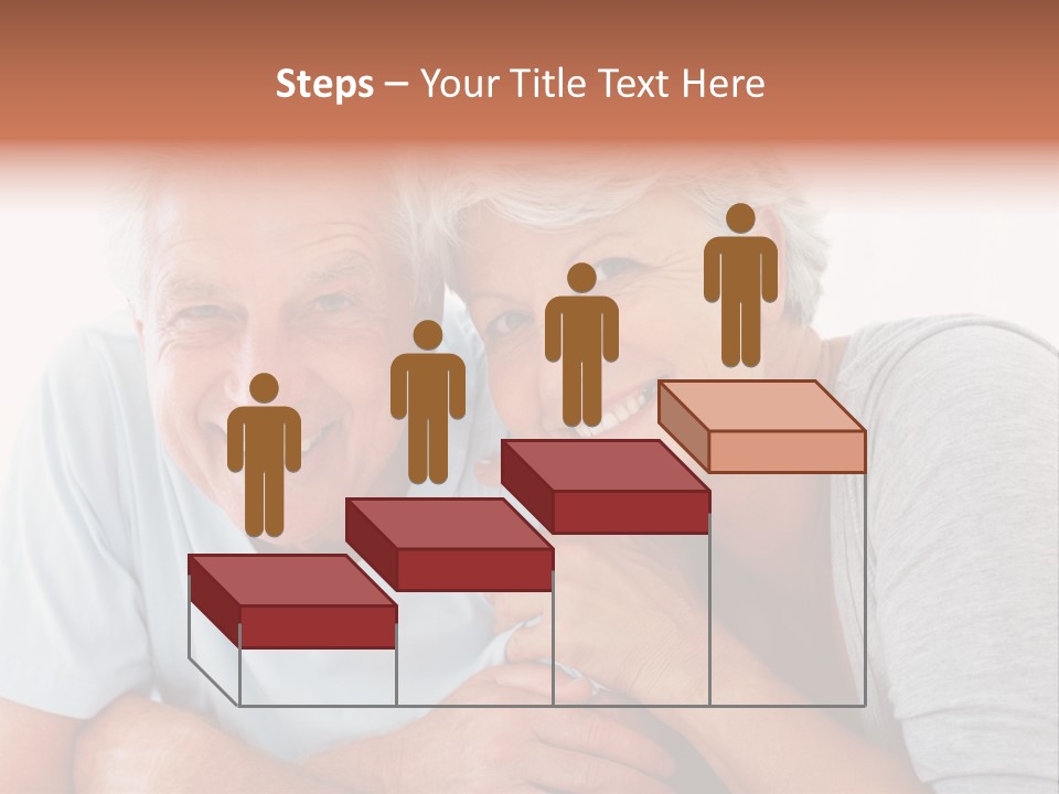 Female Relaxation Elder PowerPoint Template