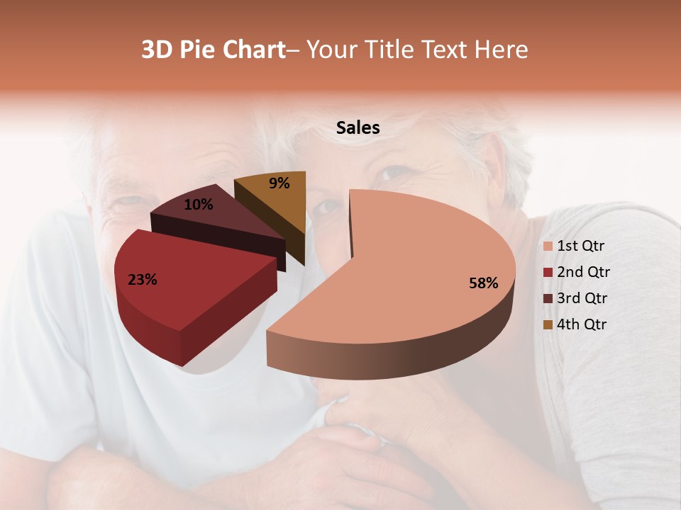 Female Relaxation Elder PowerPoint Template