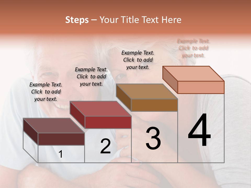 Female Relaxation Elder PowerPoint Template