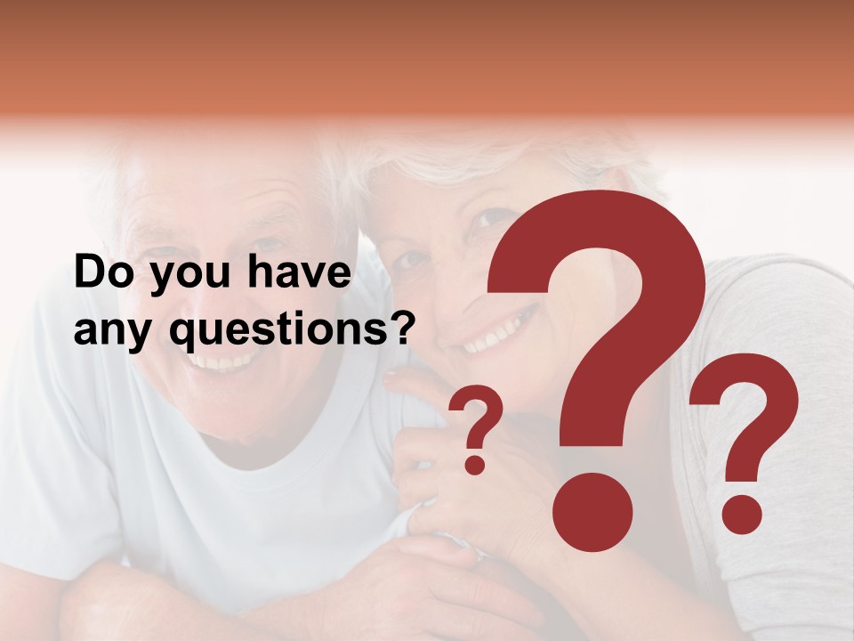 Female Relaxation Elder PowerPoint Template