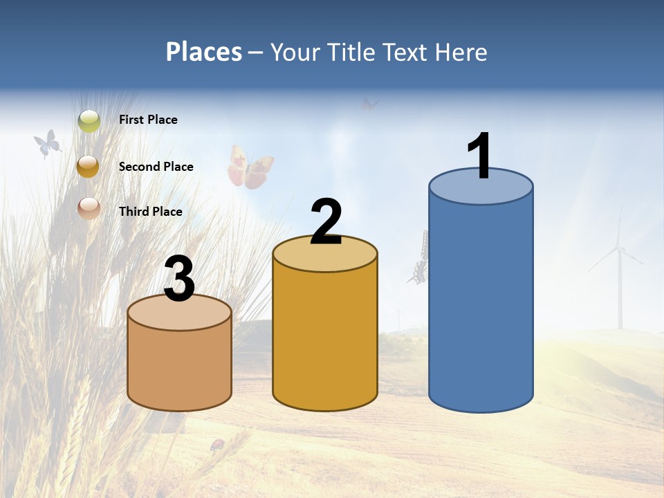 Growth Way Butterfly PowerPoint Template