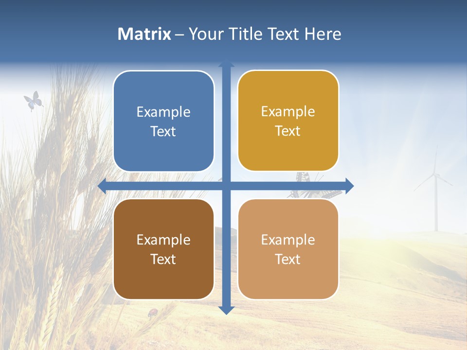 Growth Way Butterfly PowerPoint Template