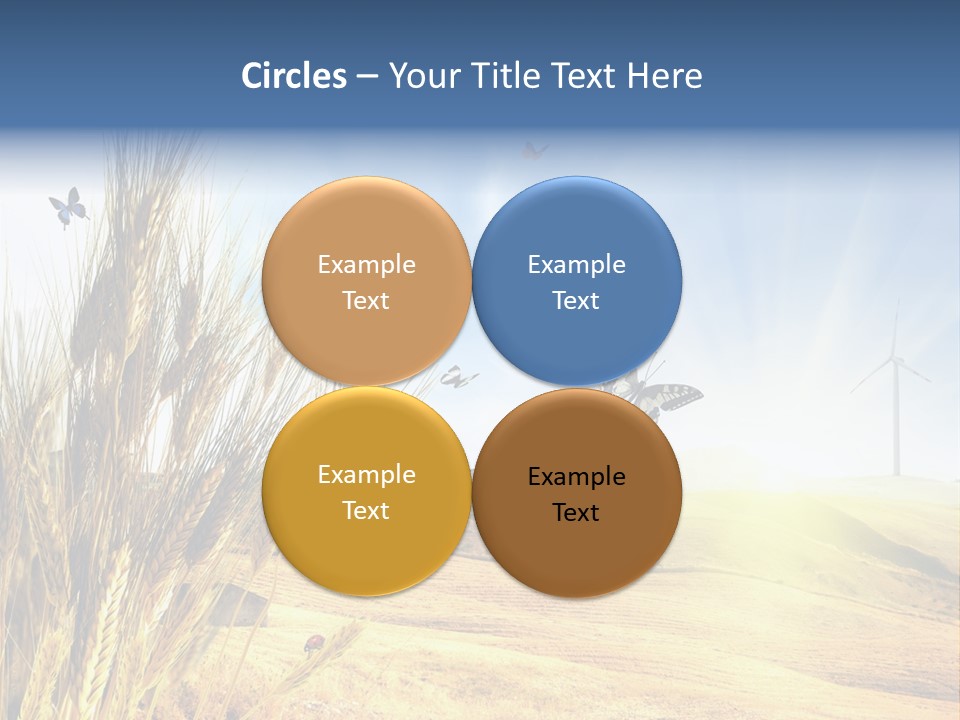 Growth Way Butterfly PowerPoint Template