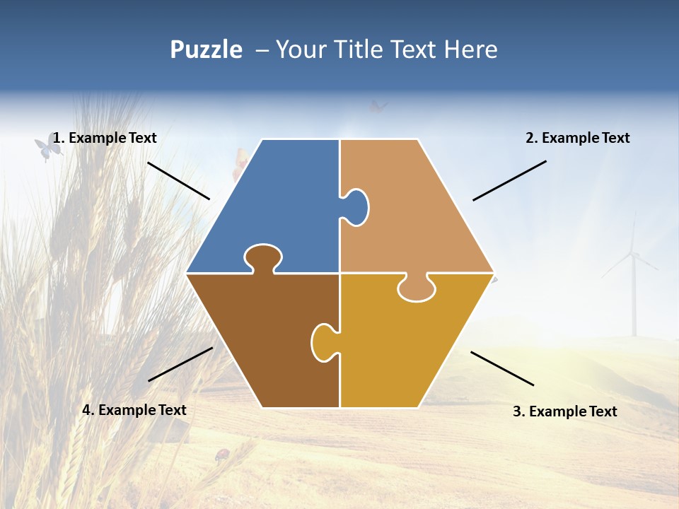 Growth Way Butterfly PowerPoint Template