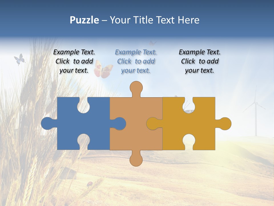 Growth Way Butterfly PowerPoint Template