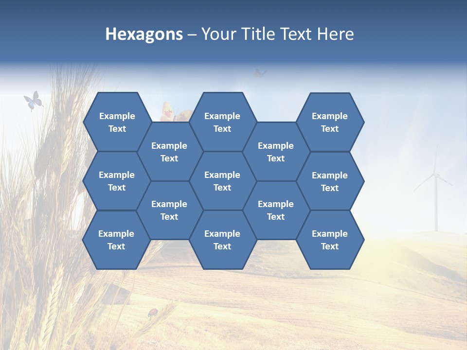 Growth Way Butterfly PowerPoint Template