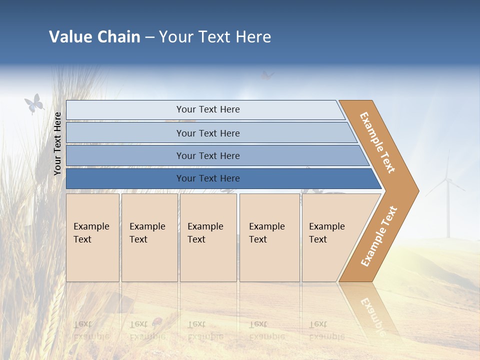 Growth Way Butterfly PowerPoint Template