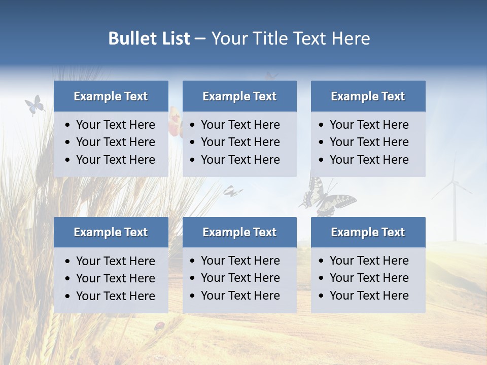 Growth Way Butterfly PowerPoint Template