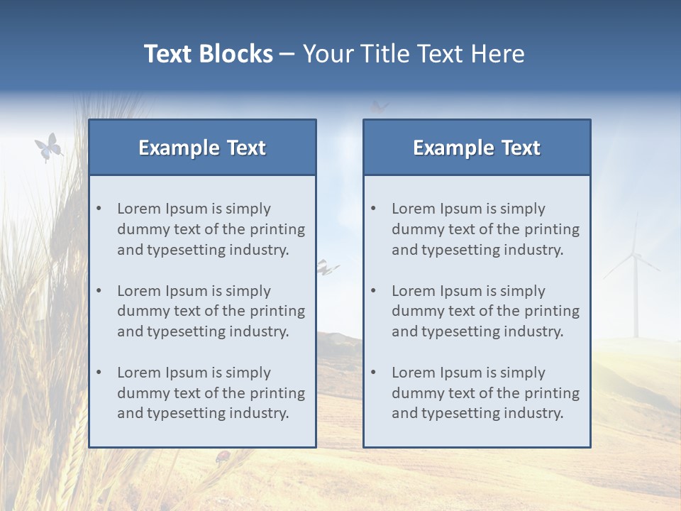 Growth Way Butterfly PowerPoint Template