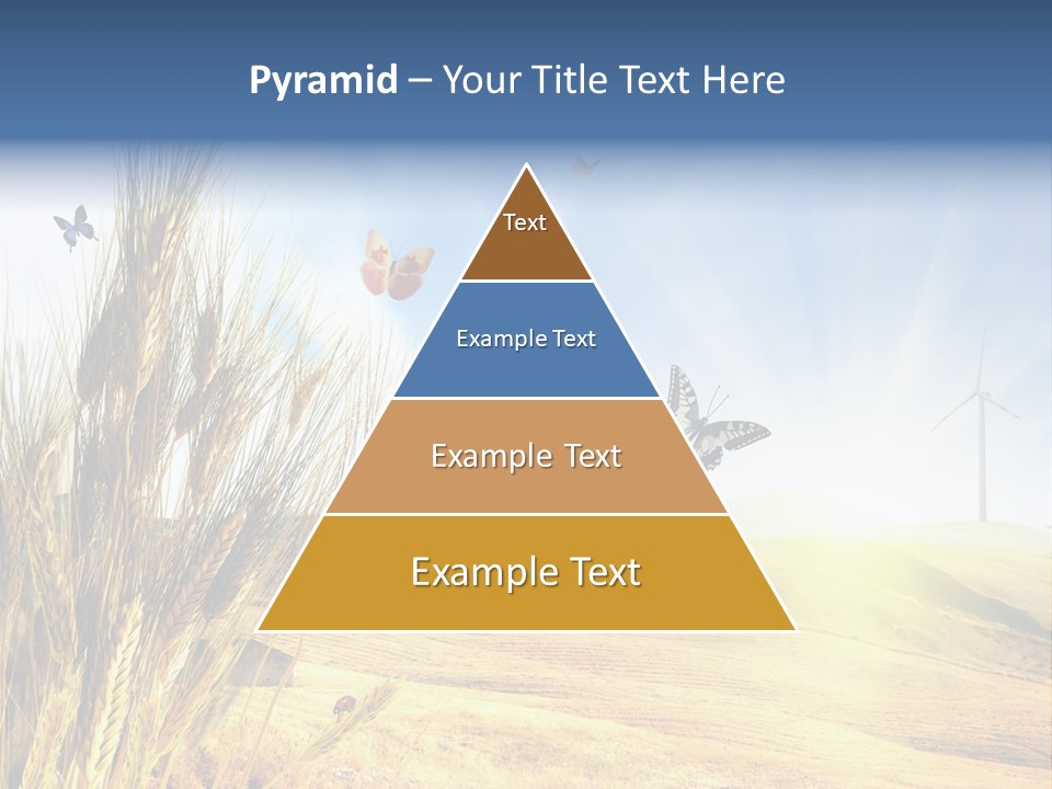 Growth Way Butterfly PowerPoint Template