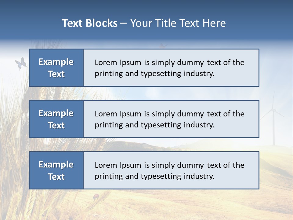 Growth Way Butterfly PowerPoint Template