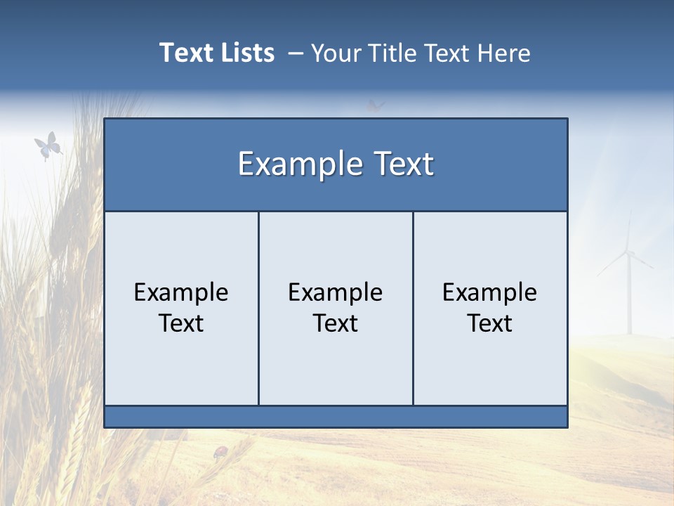 Growth Way Butterfly PowerPoint Template